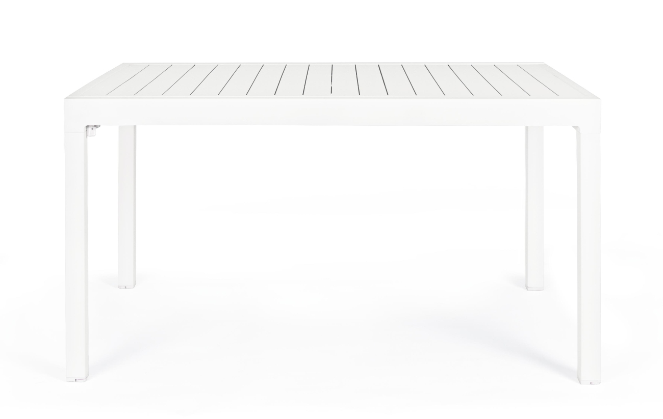 Gartenesstisch Pelagius 135-270x90 cm, Weiß