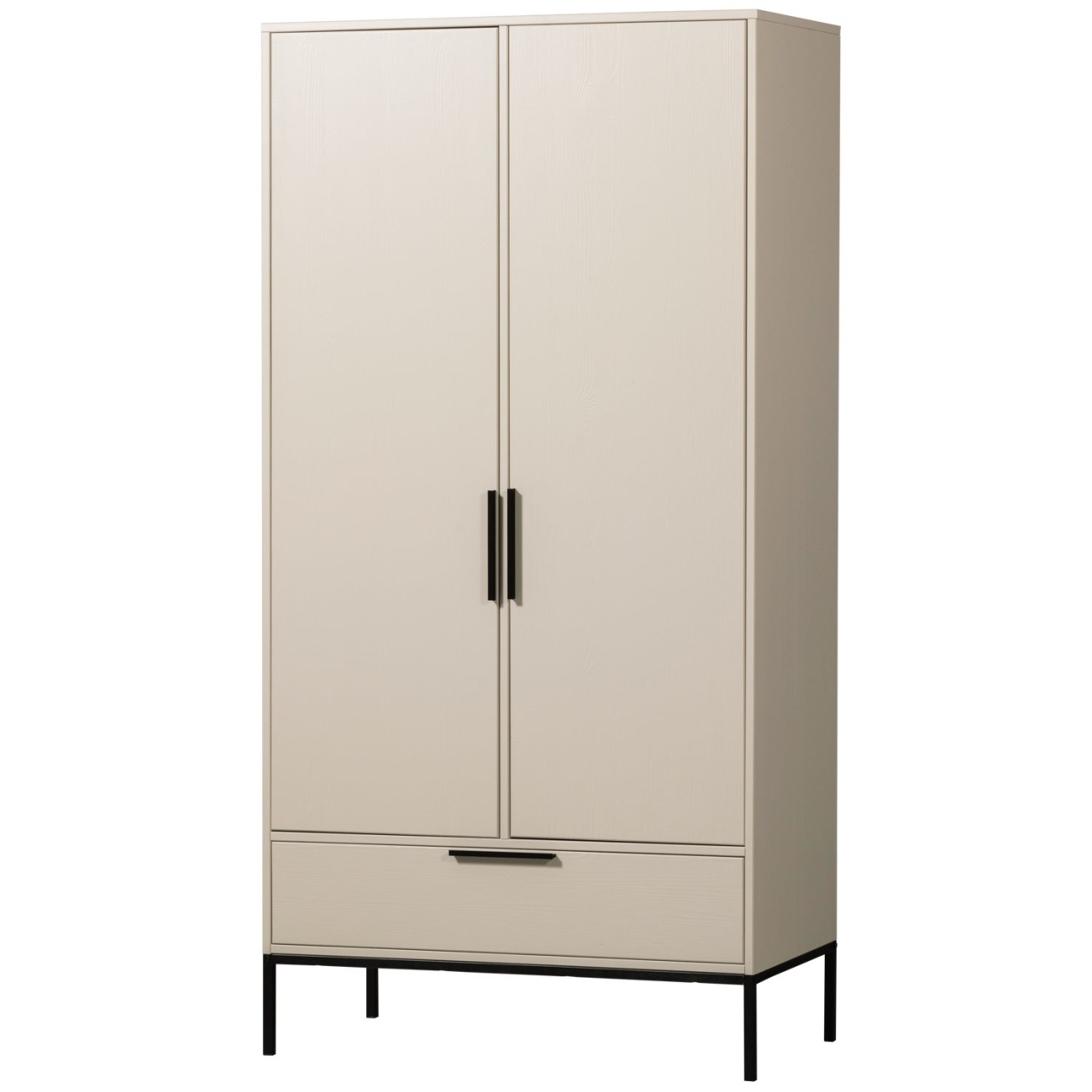 Kleiderschrank Adam Türen / Schubladen, Hellgrau Kleiderschrank Adam Türen / Schubladen, Hellgrau