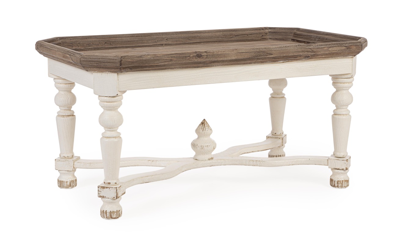 Couchtisch Sophy aus Tannenholz, Eckig Couchtisch Sophy aus Tannenholz, Eckig