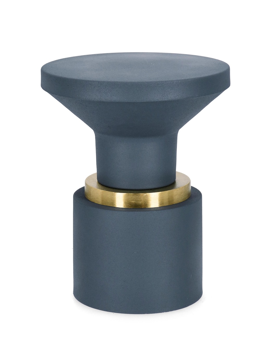 Beistelltisch Mudit aus Metall, Dunkelblau Beistelltisch Mudit aus Metall, Dunkelblau