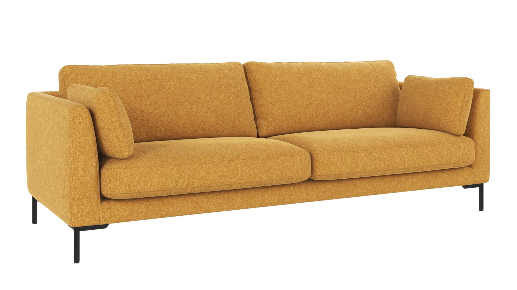 Sofa Corwin 3-Sitzer, Bezug Brenda Gelb