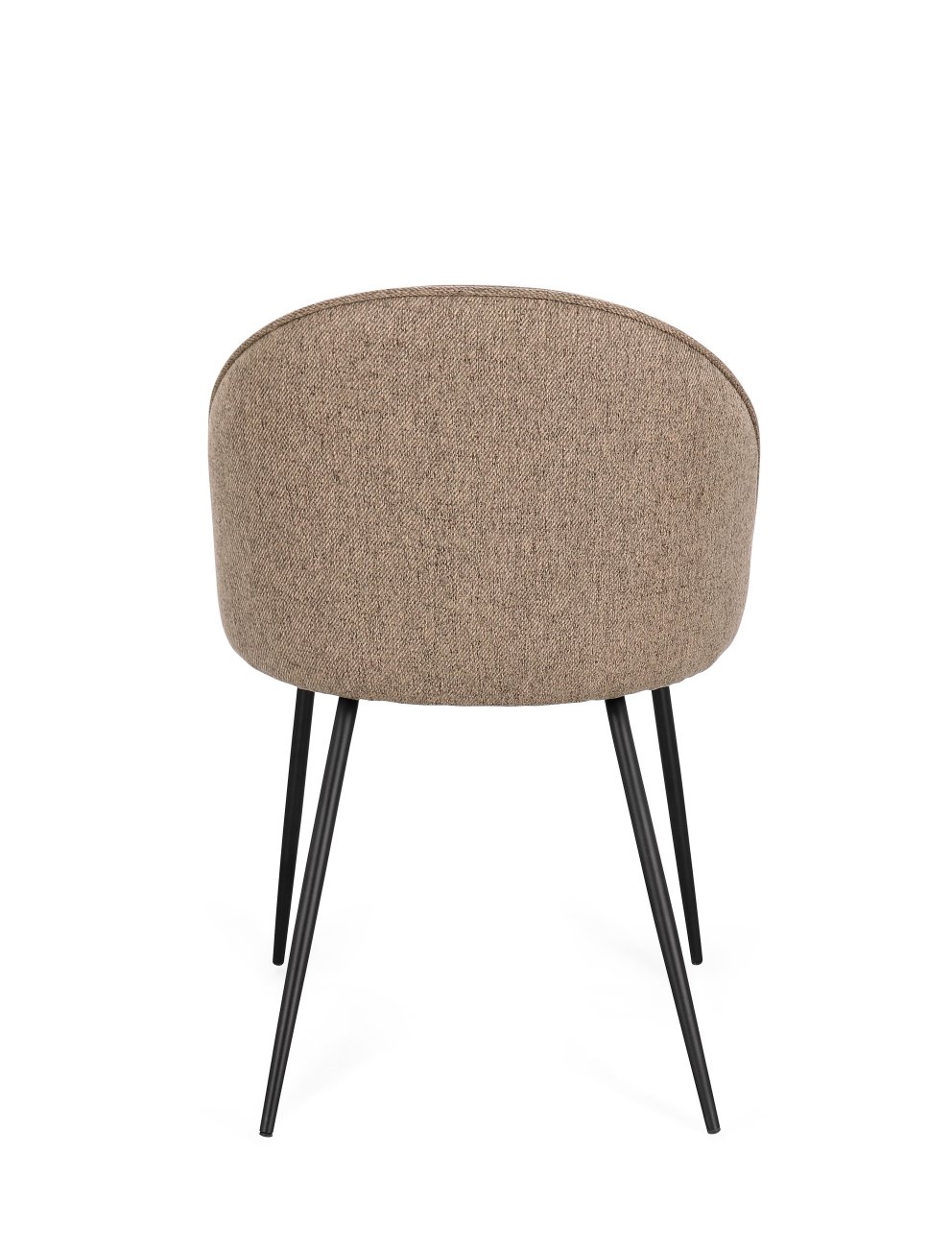 Esszimmerstuhl New Tanya 4er-Set aus Stoff, Kaffeebraun