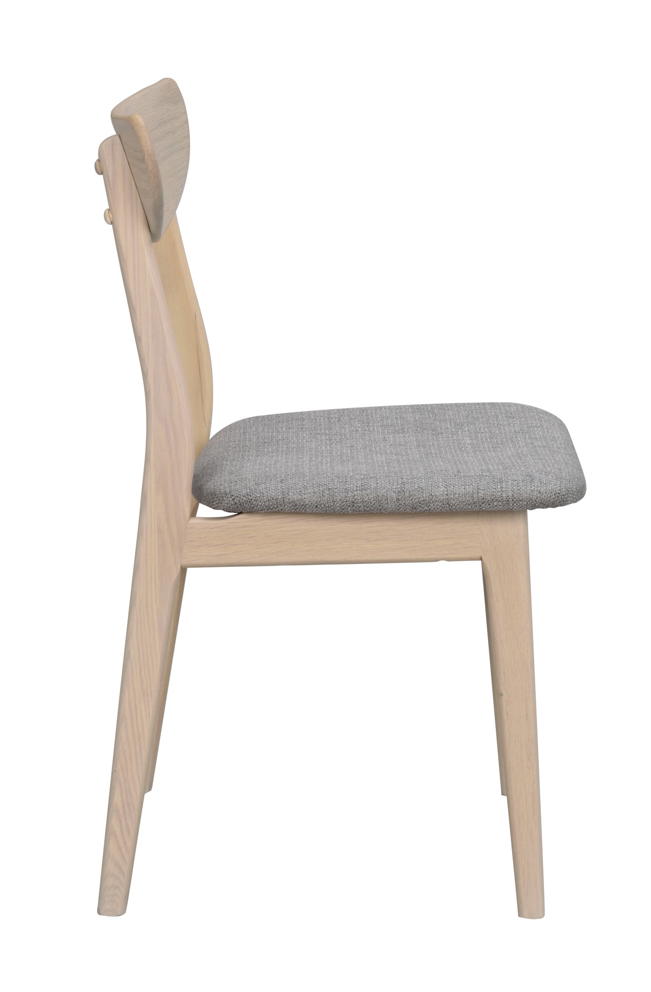 Edles Möbelstück: Stuhl Rodham 2er Set, Whitewash / Hellgrau für stilvolle Einrichtung.