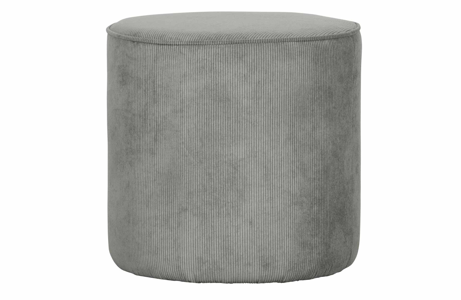 Hocker Sara aus Ribcord, Grau Hocker Sara aus Ribcord, Grau
