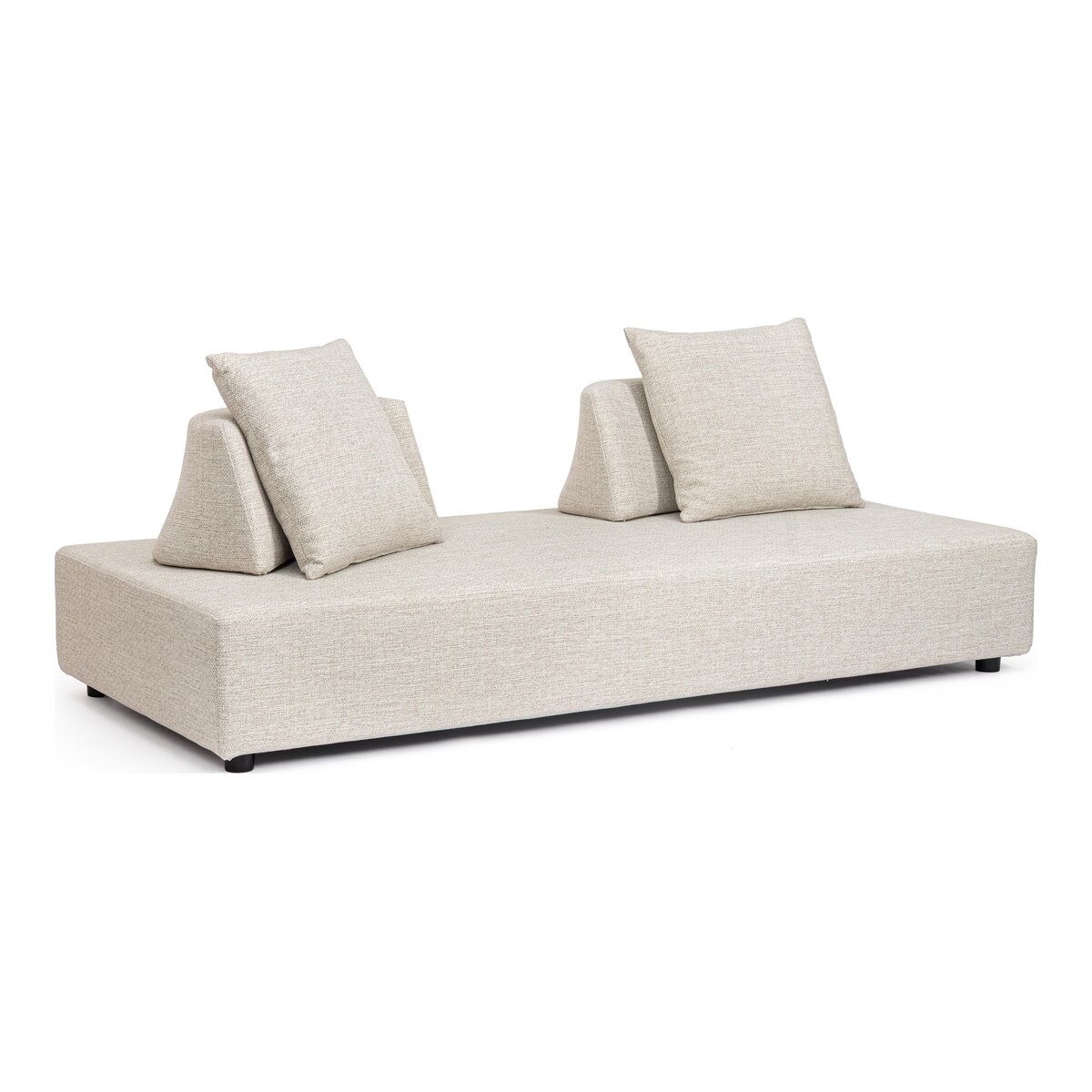 2-Sitzer Gartensofa Piper - Aluminium & Olefin-Stoff, inkl. Kissen, Beige