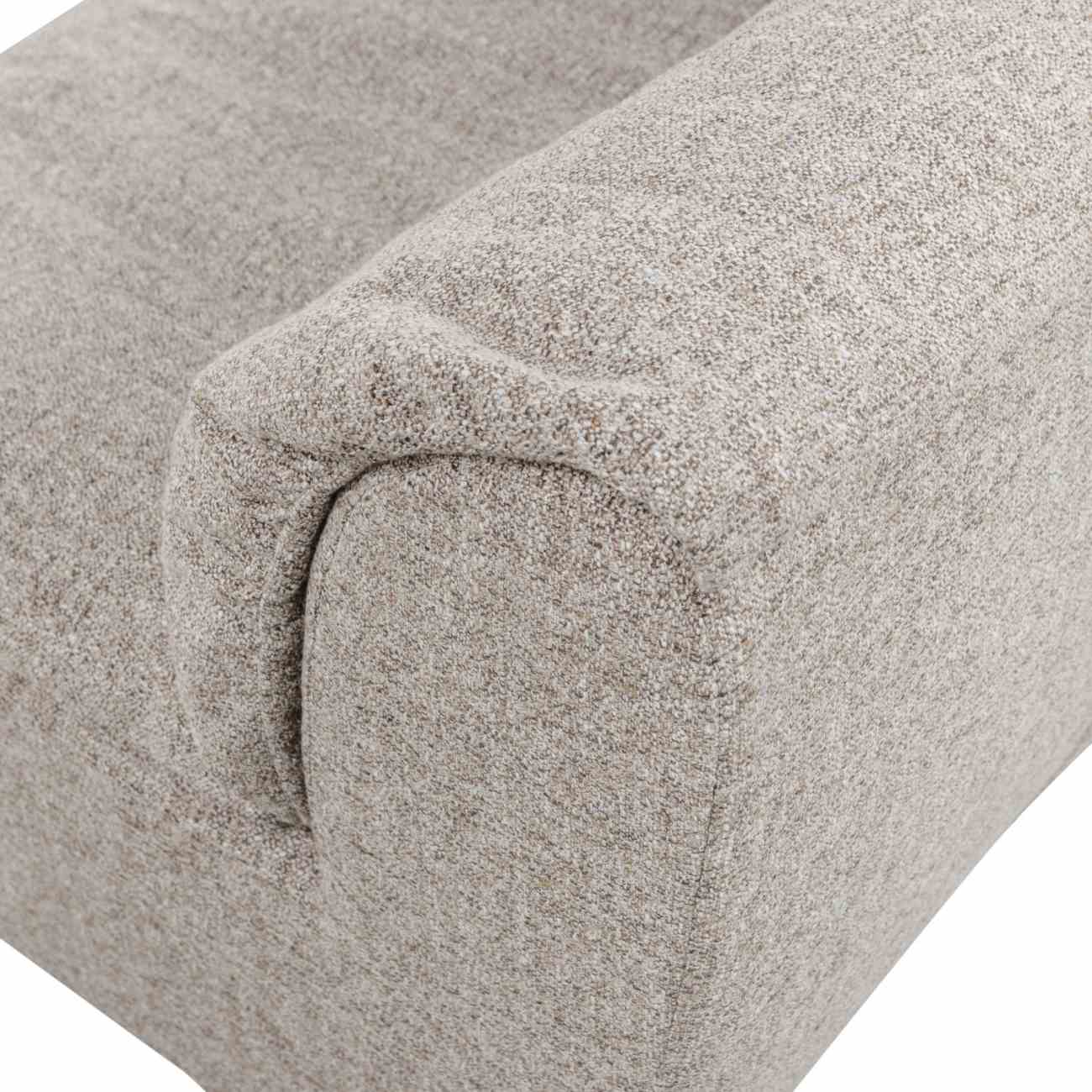 Sessel Baggy aus Melange-Stoff, Natur