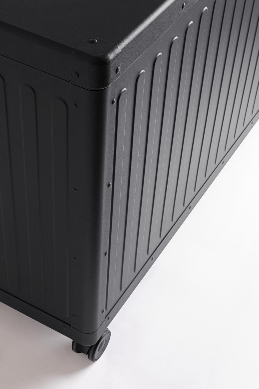 Gartentruhe Ocean aus Aluminium, Anthrazit