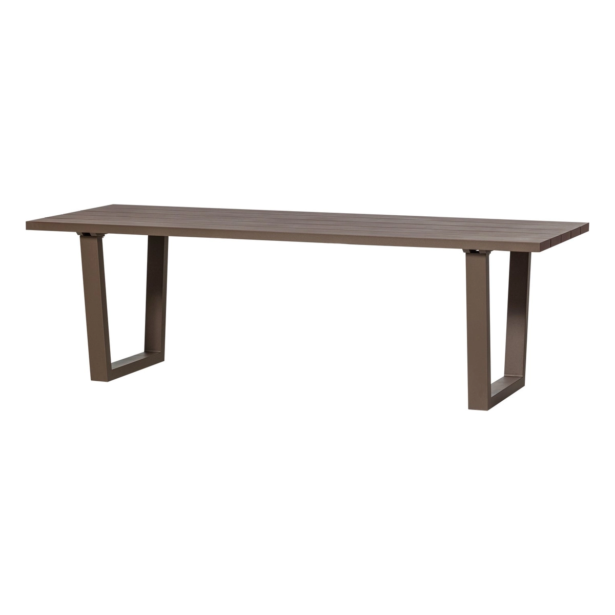 Gartenesstisch Bear - Aluminium Braun, 240 cm