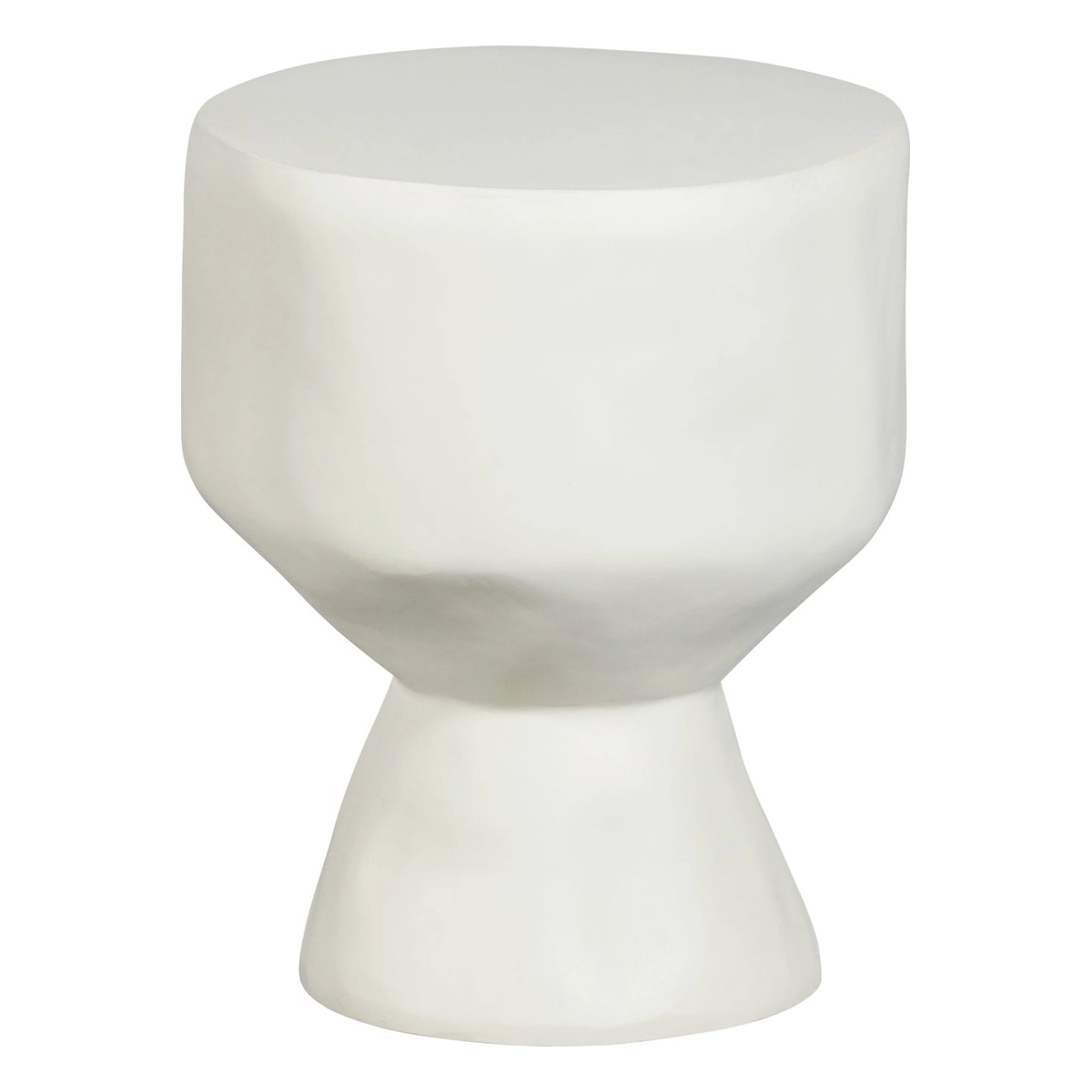 Gartenbeistelltisch Aur - verstärktes Faserpolymer Natur, Ø 40 cm