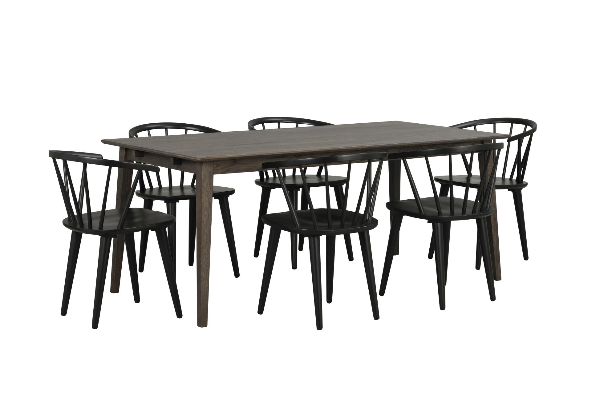 Hochwertiger Esstisch Filippa Rechteckig 180x90cm, Eiche Braun für jede Einrichtung.