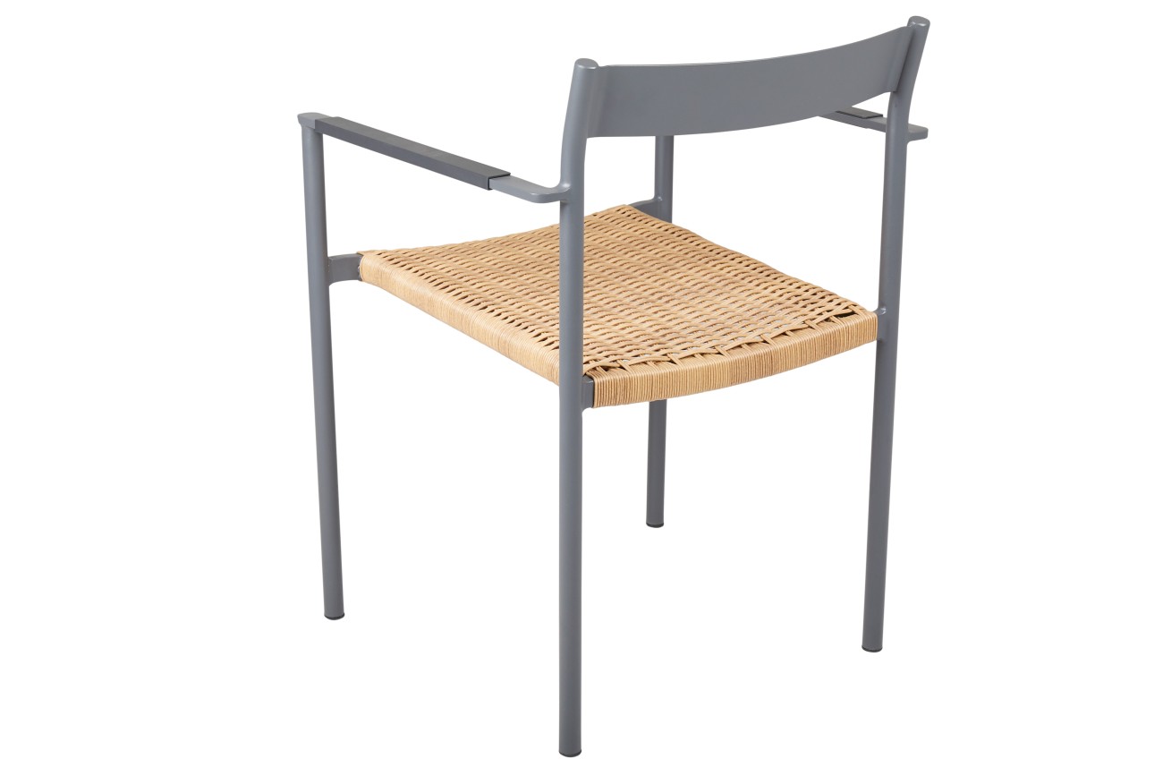 Gartenstuhl DK mit Armlehne, Anthrazit