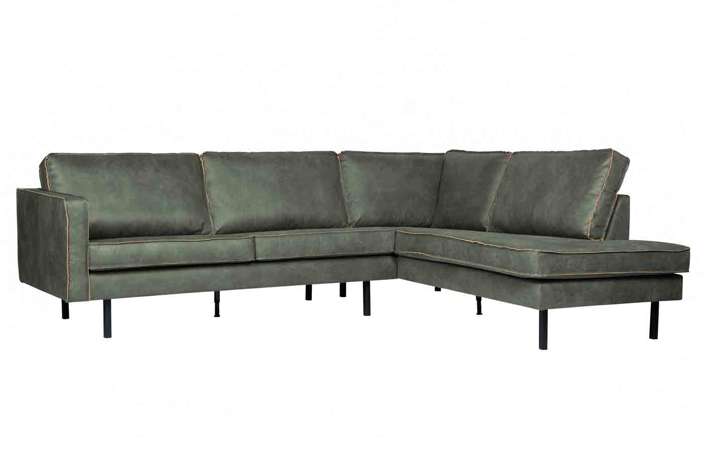 Rodeo Ecksofa Eco-Leder, rechts Army Rodeo Ecksofa Lederoptik, rechts Army