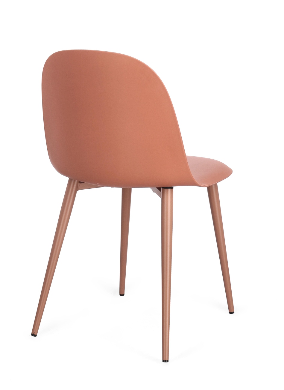 Esszimmerstuhl Ella 4er-Set aus Kunststoff, Rot