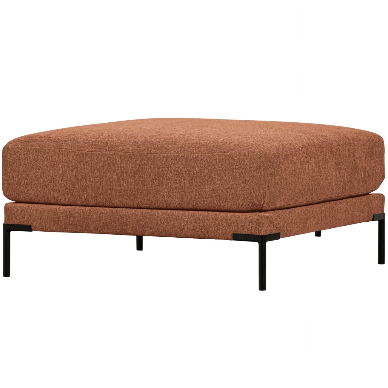 Hocker Couple aus Melange-Stoff 100 cm, Rust Hocker Couple aus Melange-Stoff 100 cm, Rust