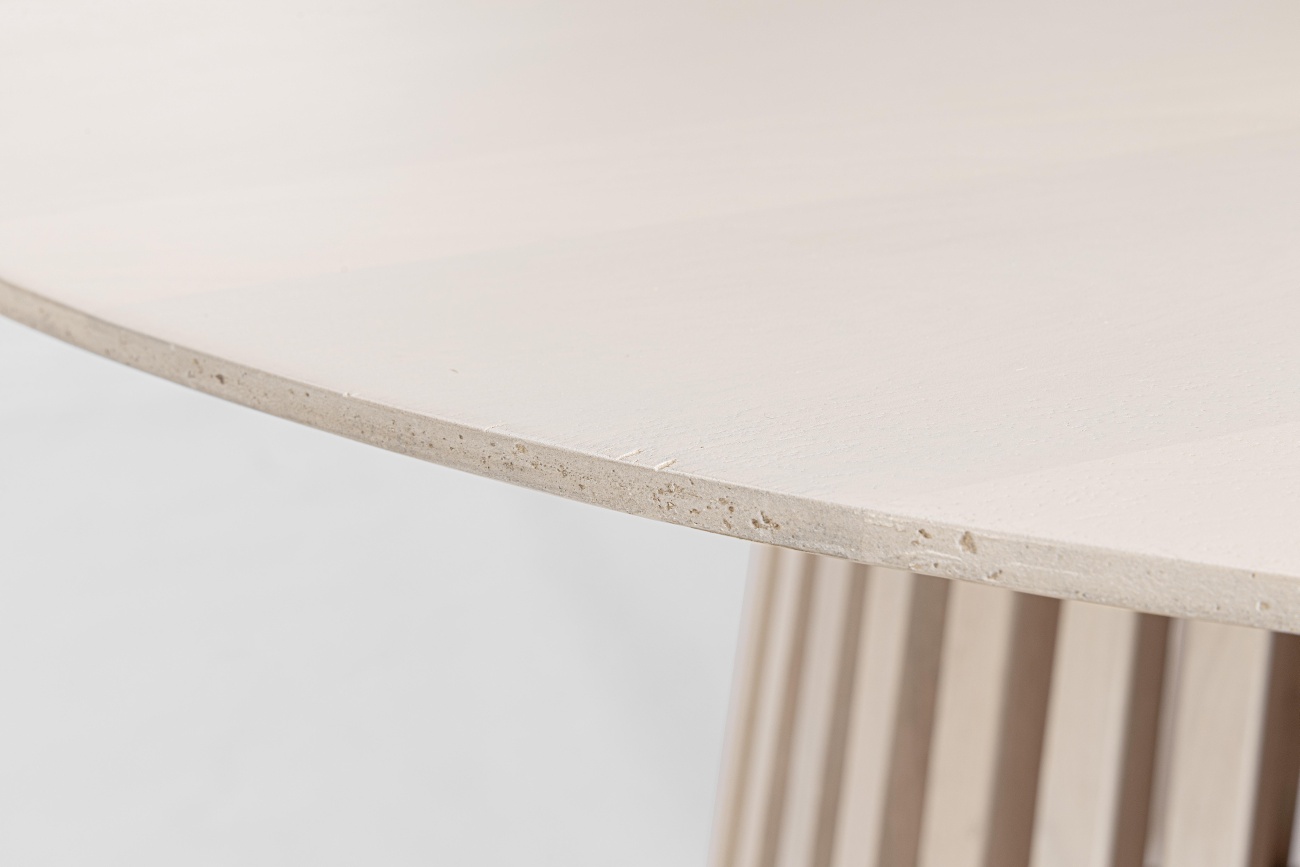 Esstisch Odion aus Mangoholz Ø 130 cm, Natur