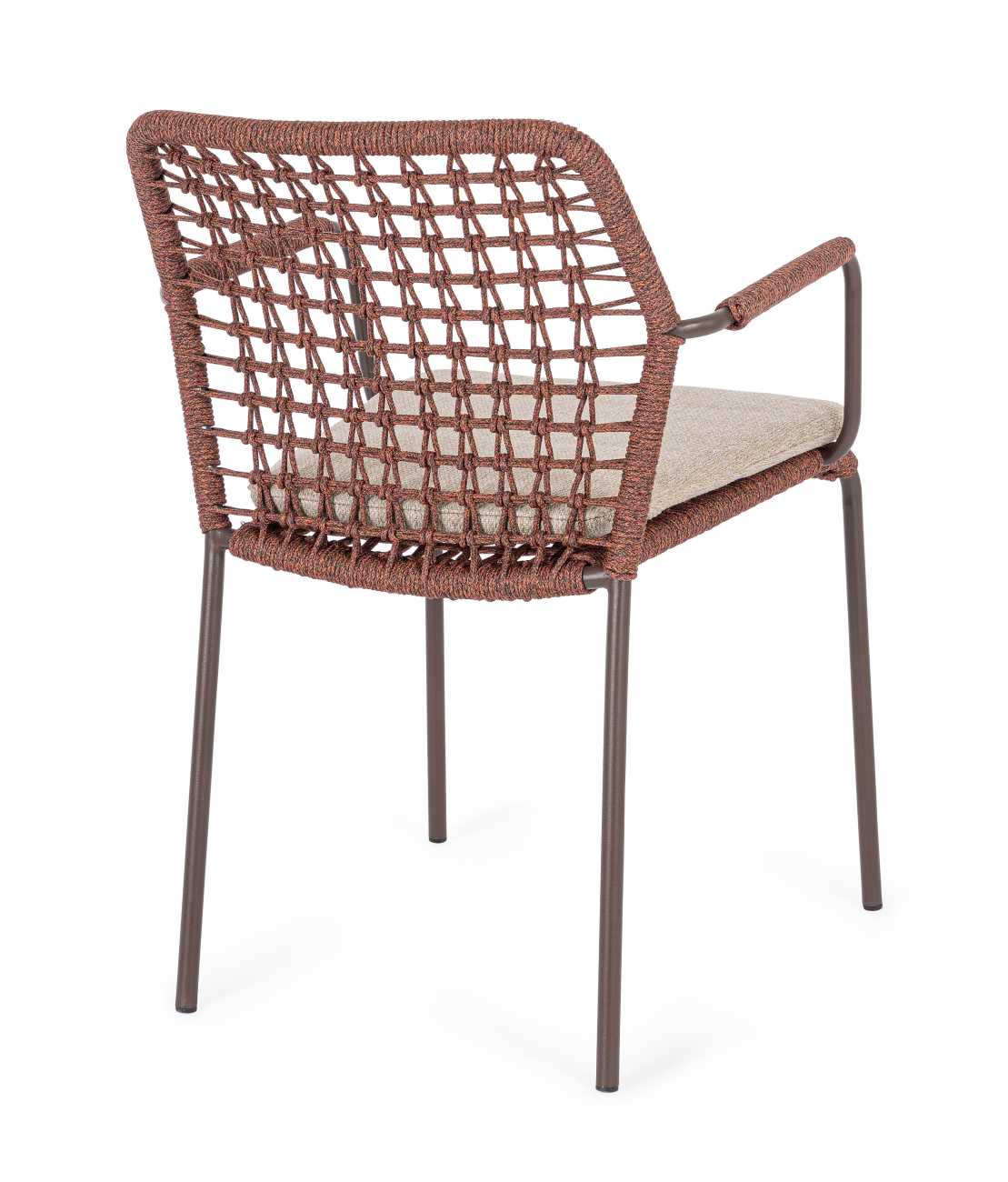 Gartenstuhl Canar aus Metall, Rot