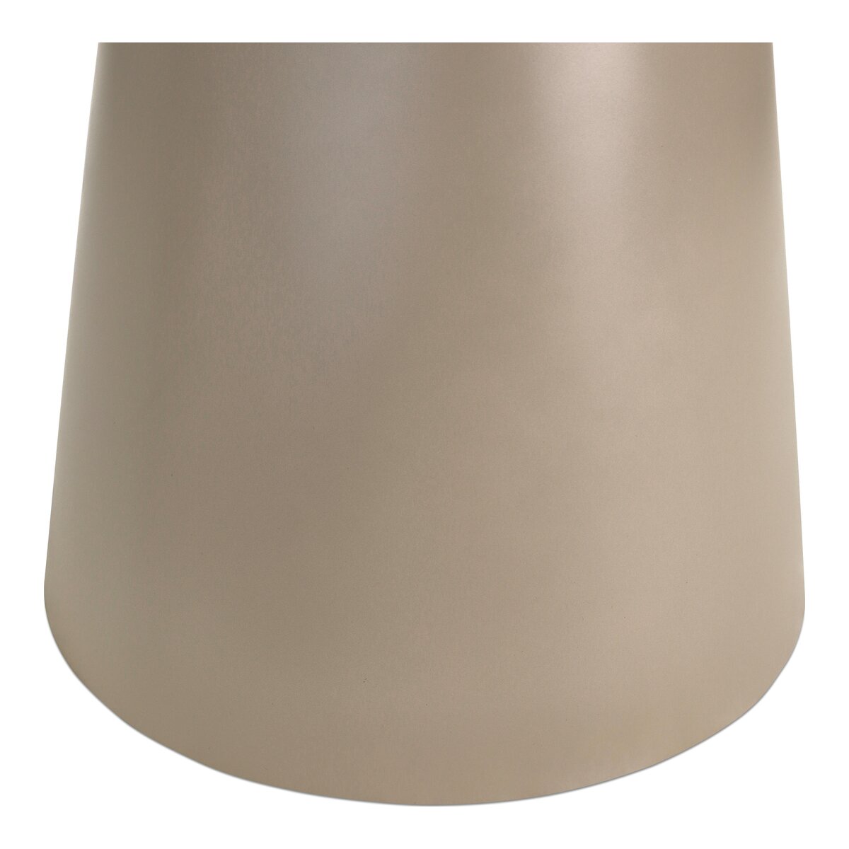 Beistelltisch Oganto Ø45 cm in Travertin-Dekor, Beige