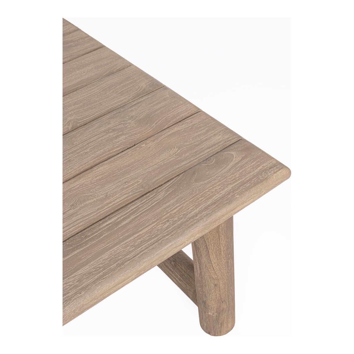 Gartencouchtisch Maynard - recyceltes Teakholz Naturbraun, 120 x 70 cm