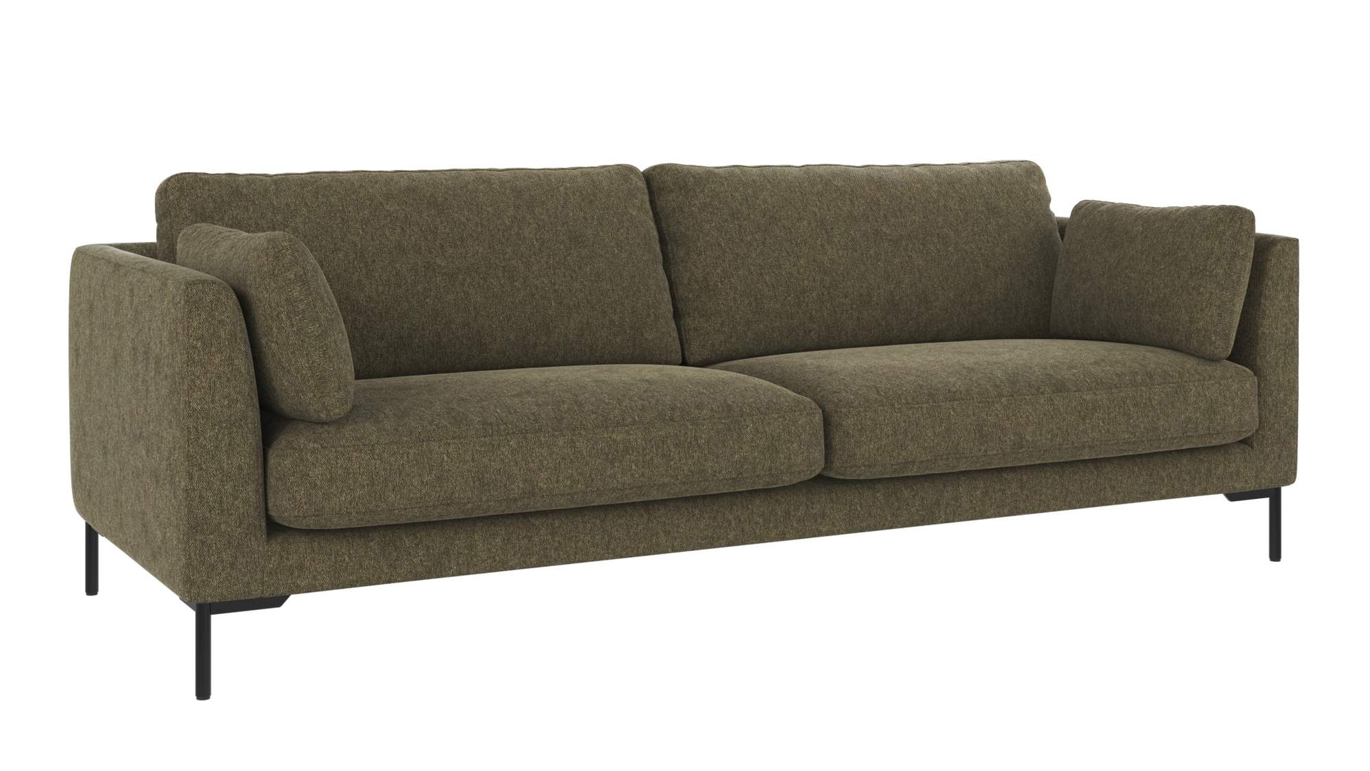 Sofa Corwin 3-Sitzer, Bezug Brenda Grün passt perfekt in stilvolle Wohnräume. Sofa Corwin 3-Sitzer, Bezug Brenda Grün