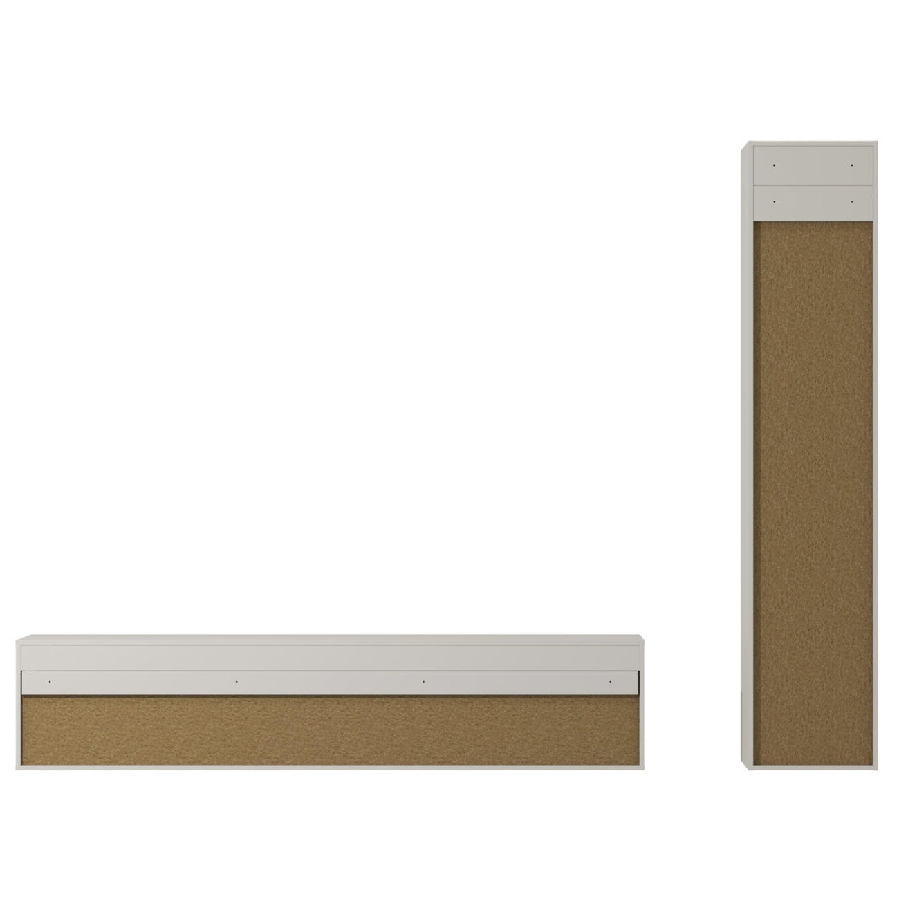 Mehrzweckschrank aus Kiefernholz, Hellgrau