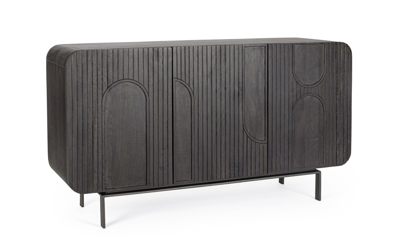 Sideboard Orissa aus Mangoholz Schwarz, 145 cm Sideboard Orissa aus Mangoholz Schwarz, 145 cm