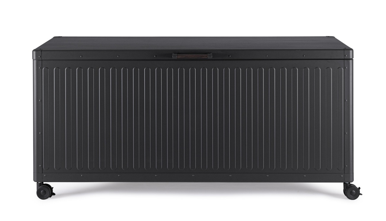 Gartentruhe Ocean aus Aluminium, Anthrazit