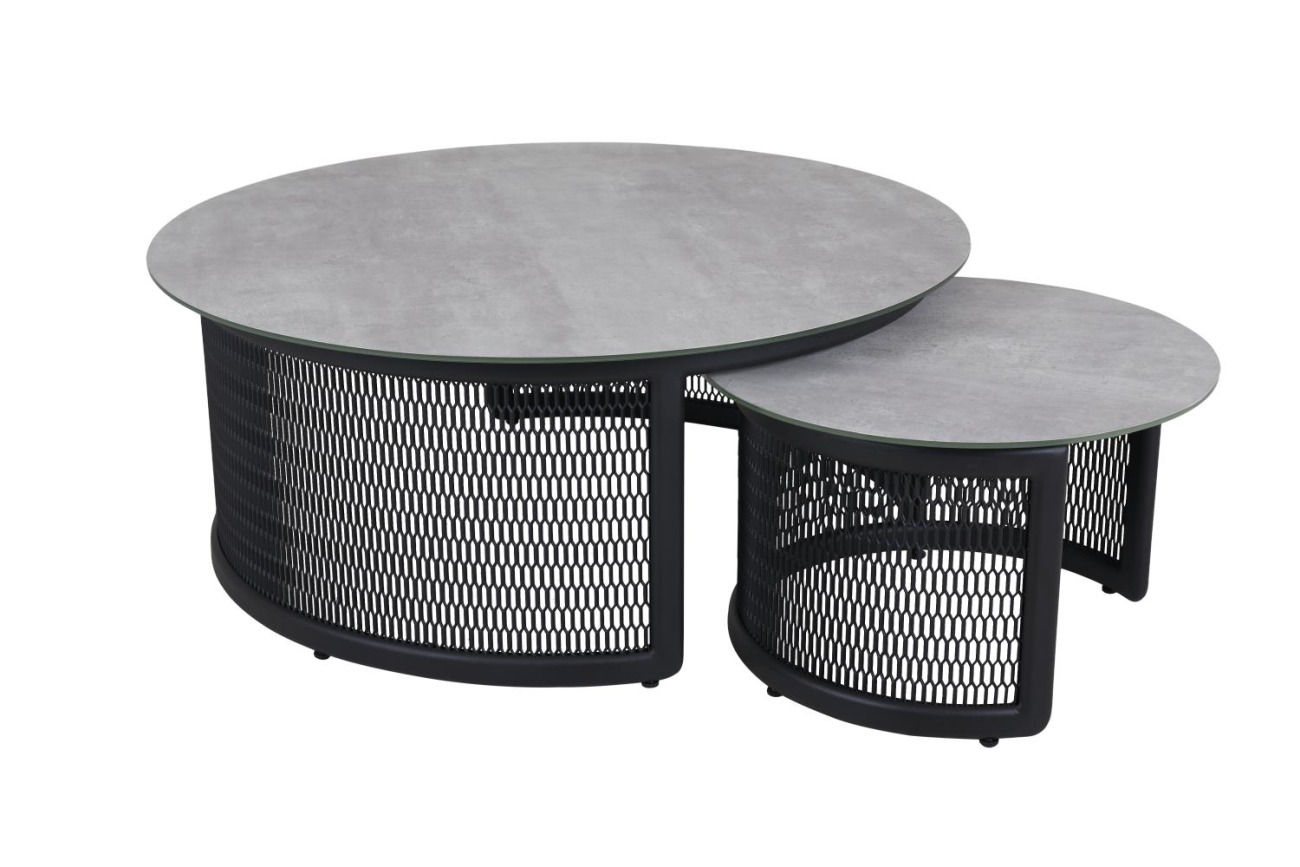 Gartencouchtisch Virgo aus Metall, Ø 105 cm