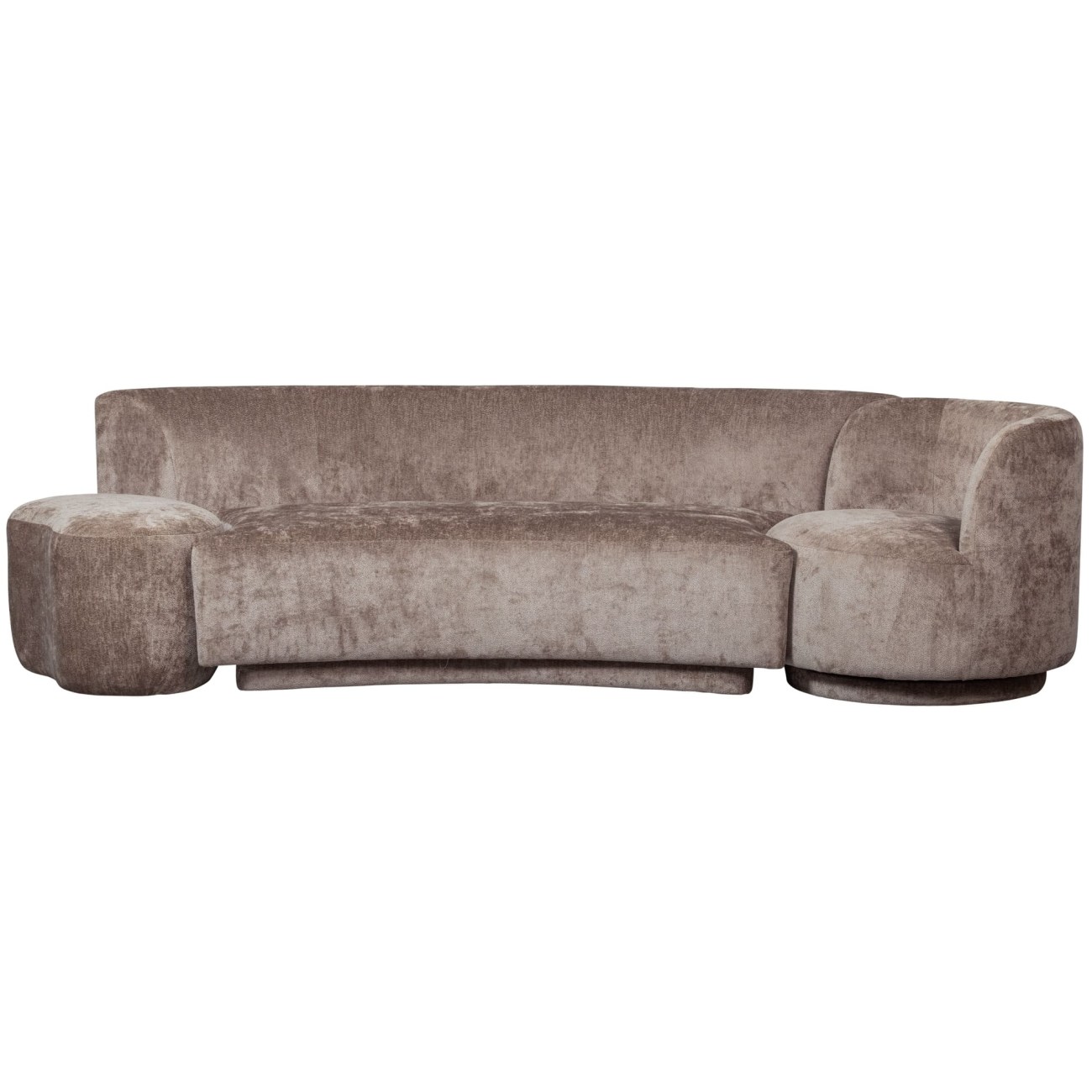 Sofa Combi-Popular: Bank+Sessel+Pouf, Taupe Sofa Combi-Popular: Bank+Sessel+Pouf, Taupe