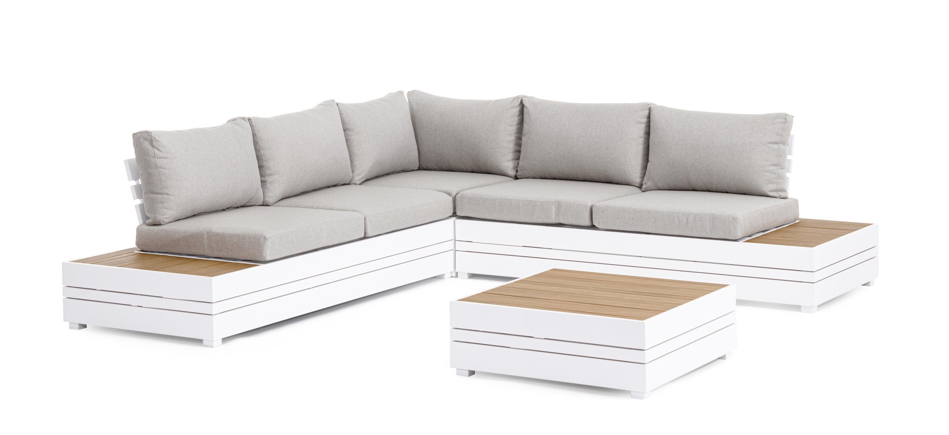 Gartensofa Osten aus Aluminium, Weiß Gartensofa Osten aus Aluminium, Weiß