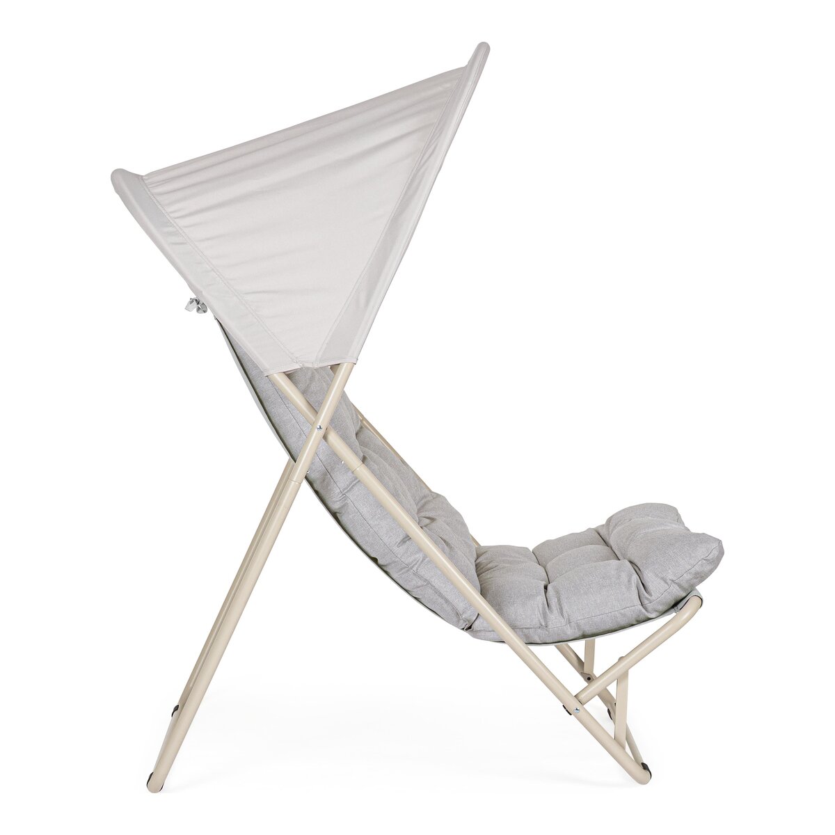 Loungesessel Taito - Metall pulverbeschichtet, Grau