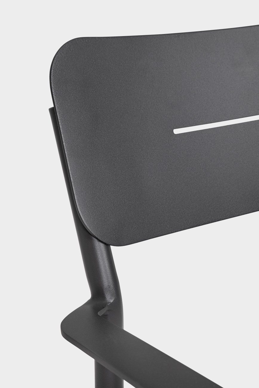 Gartenstuhl Nebula aus Aluminium, Anthrazit