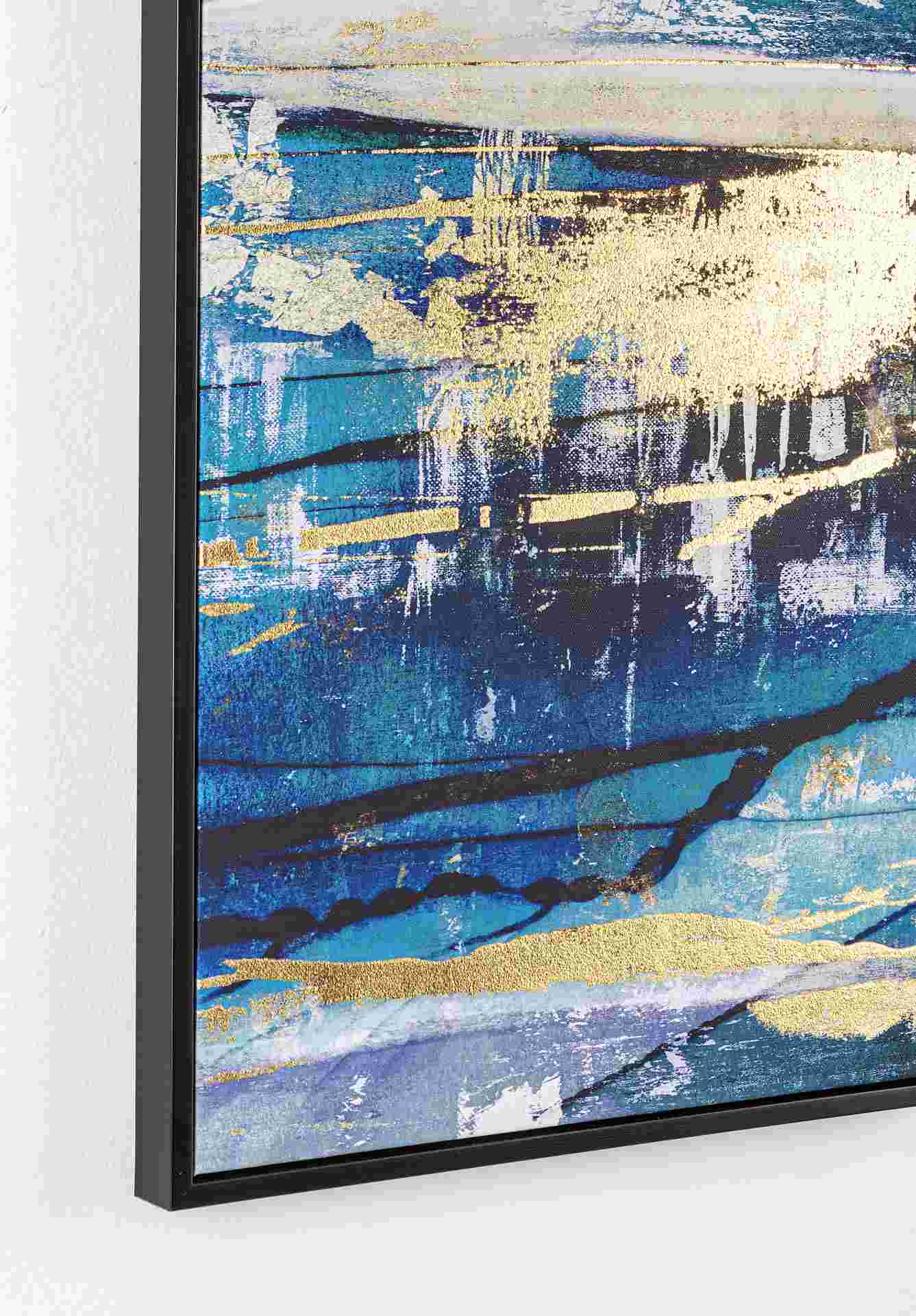 Das Gemälde Blue Sea überzeugt mit ihrem klassischen Design. Das Bild verfügt über einen Druck auf Leinwand. Das Gestell ist aus Kiefernholz und der Rahmen aus Kunststoff. Das Gemälde ist in einem 3er-Set verfügbar. Die Maße sind 40x80 cm.