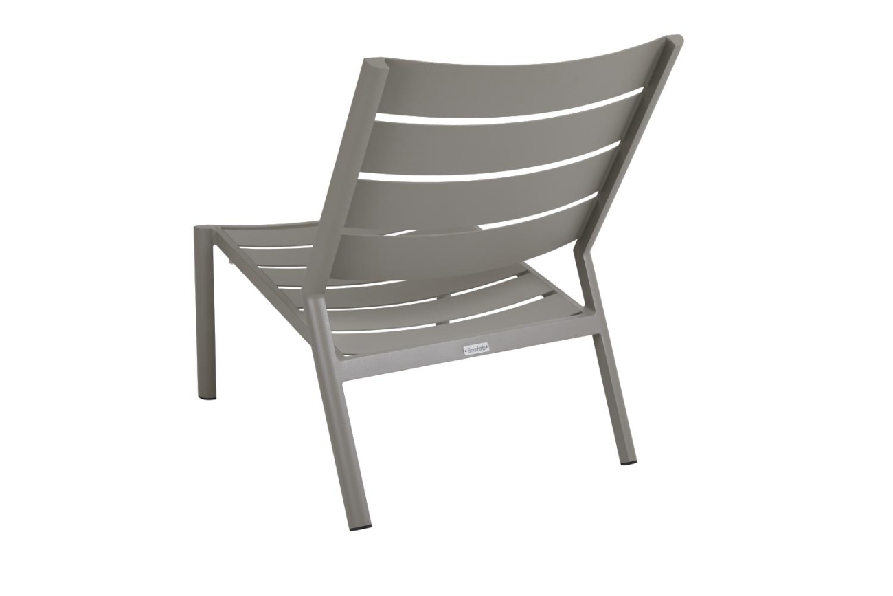 Gartensessel Delia aus Metall, Kaki