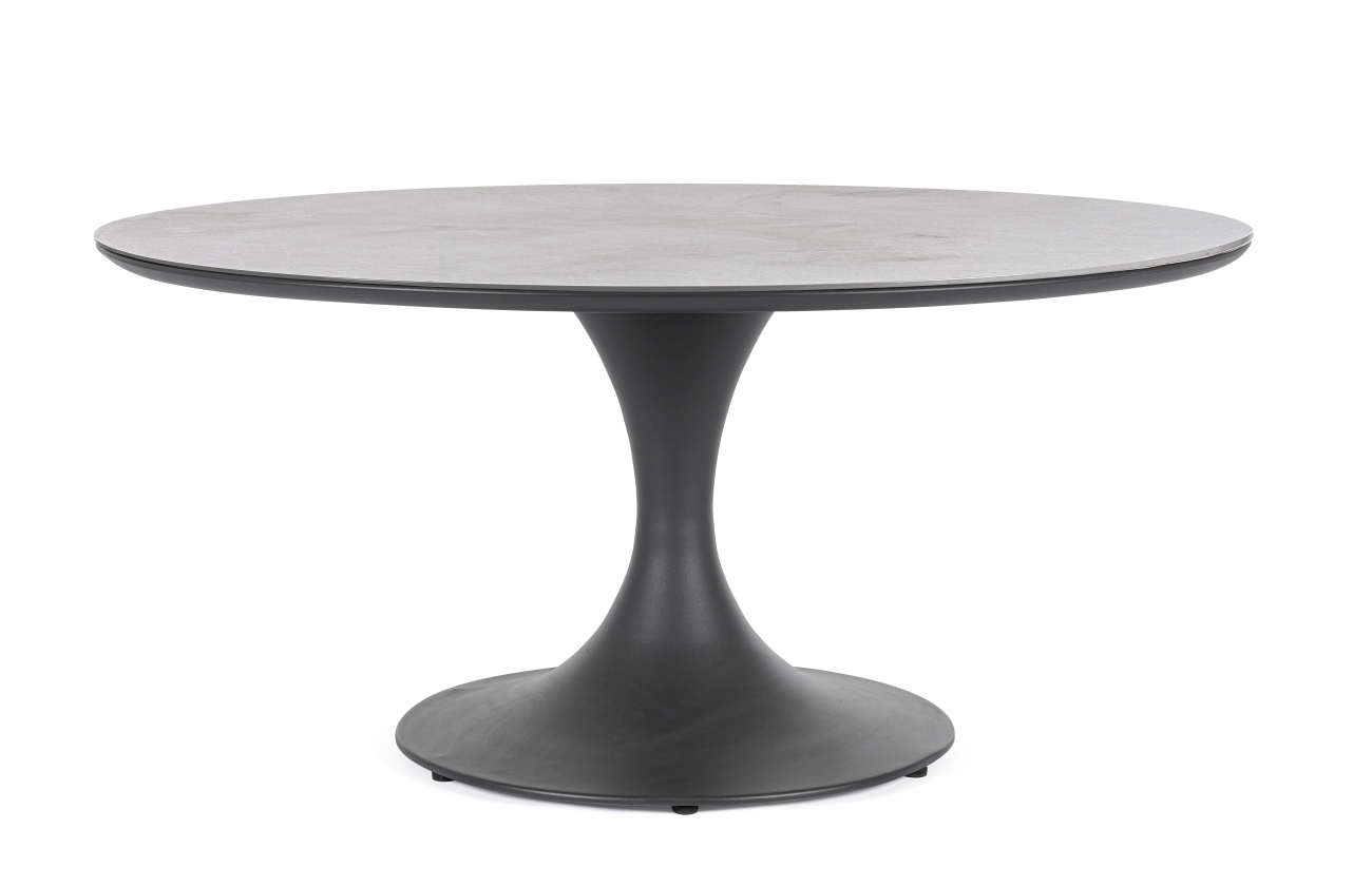 Gartenesstisch Arnold aus Aluminium Ø 158 cm, Anthrazit