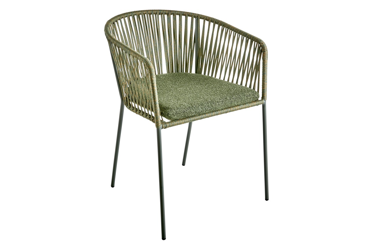 Gartenstuhl Piatto mit Armlehne, Grün Gartenstuhl Piatto mit Armlehne, Grün