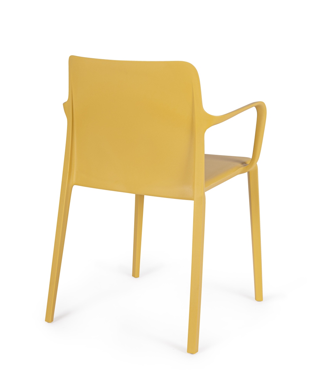 Stuhl Chloris 4er-Set mit Armlehne, Ocker