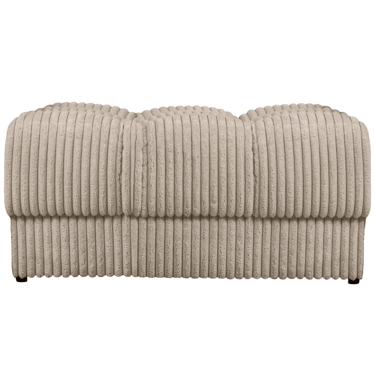 Hocker Date mit Cordbezug, Travertin Hocker Date mit Cordbezug, Travertin