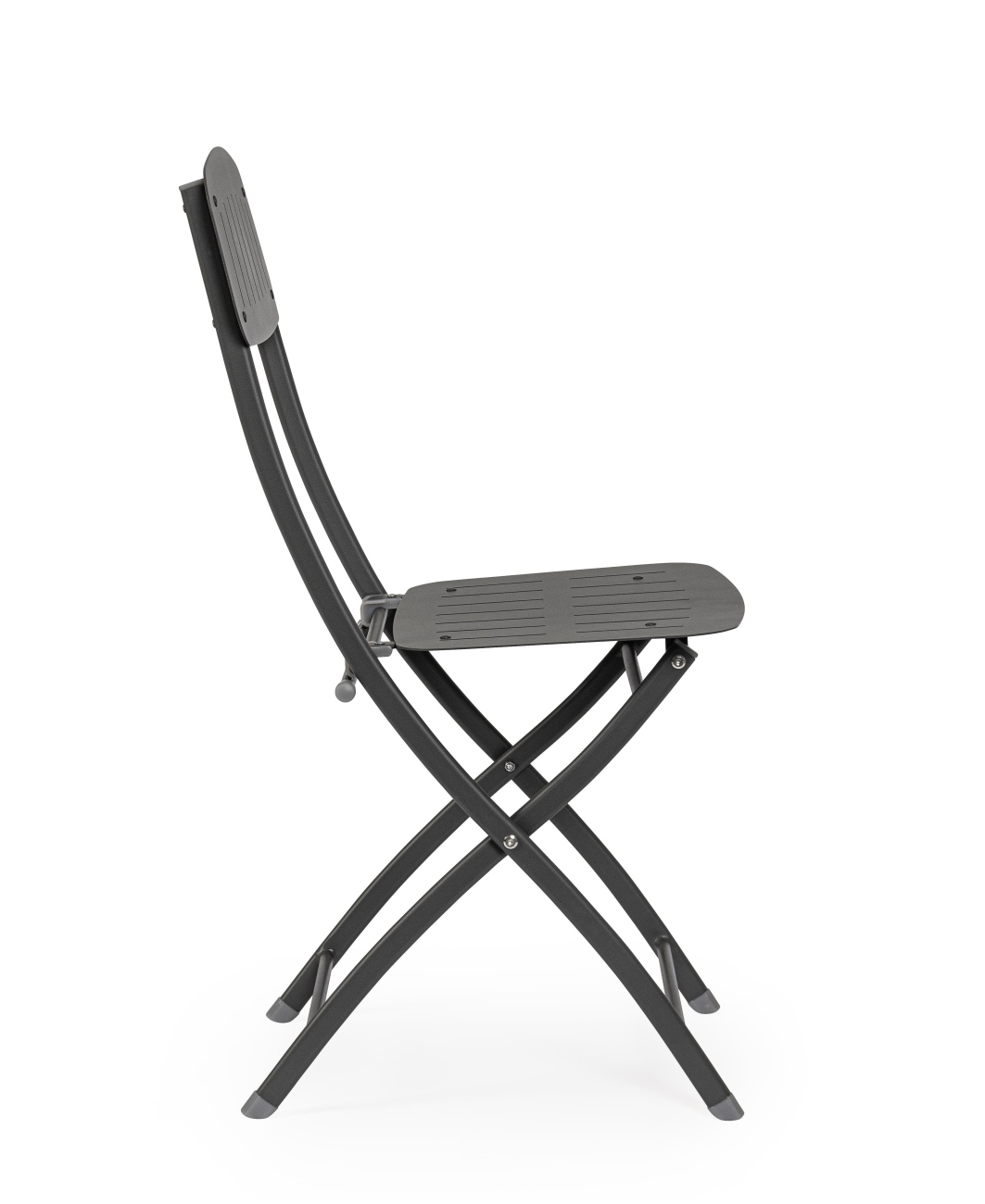 Gartenstuhl Yvonne aus Metall, Anthrazit