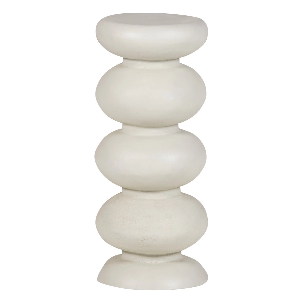 Beistelltisch Brilo - Metall Creme, Ø 29 cm