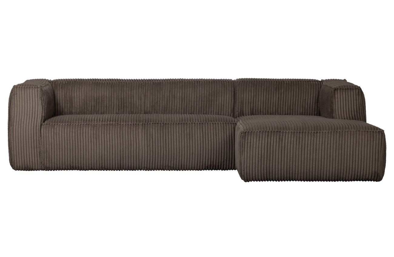 Ecksofa Bean mit Cordbezug, Rechts, Dunkelbraun Ecksofa Bean mit Cordbezug, rechts Braun