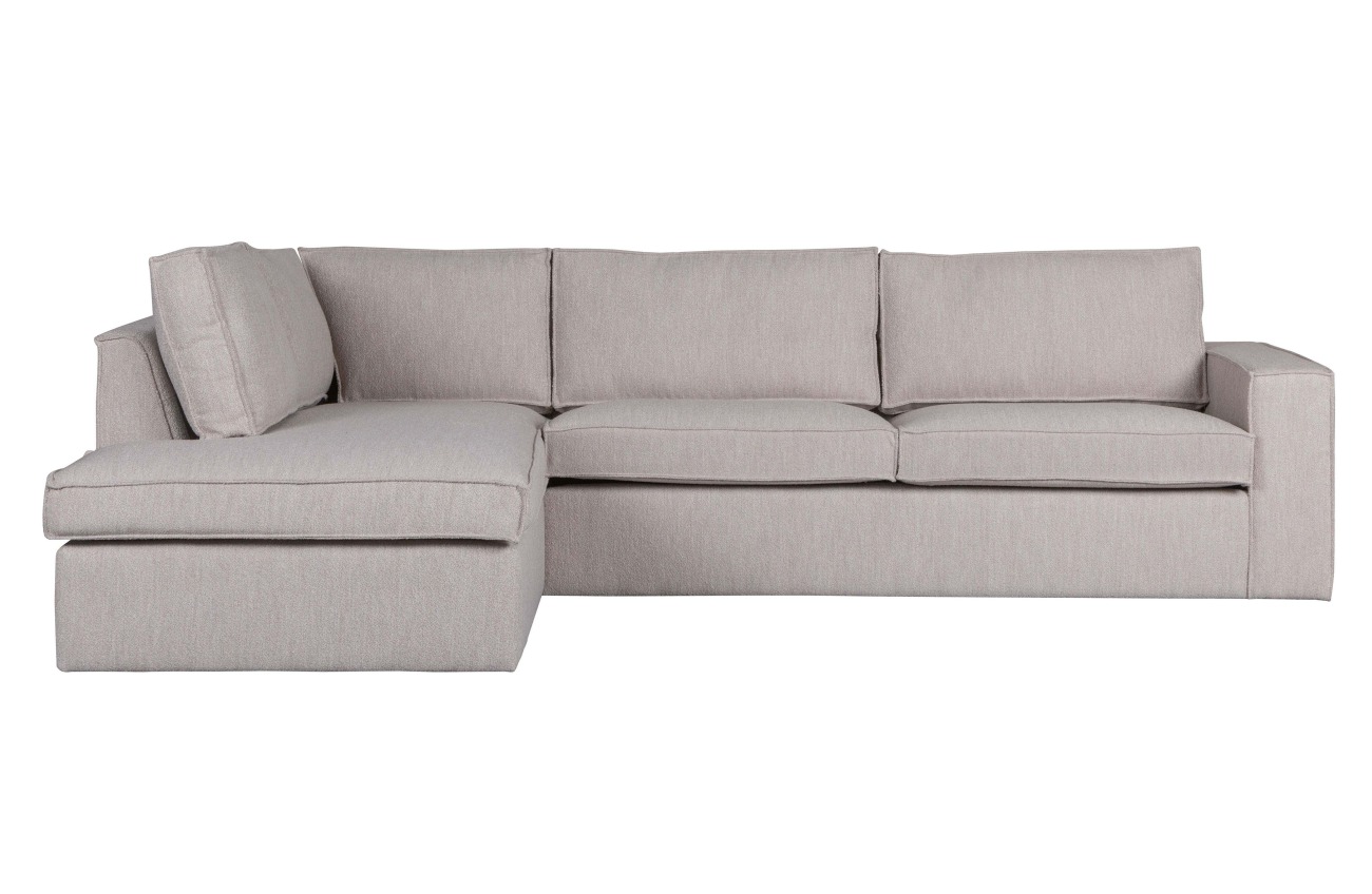 Ecksofa Hajo aus Bouclè-Stoff Links, Grau Ecksofa Hajo aus Bouclè-Stoff Links, Grau