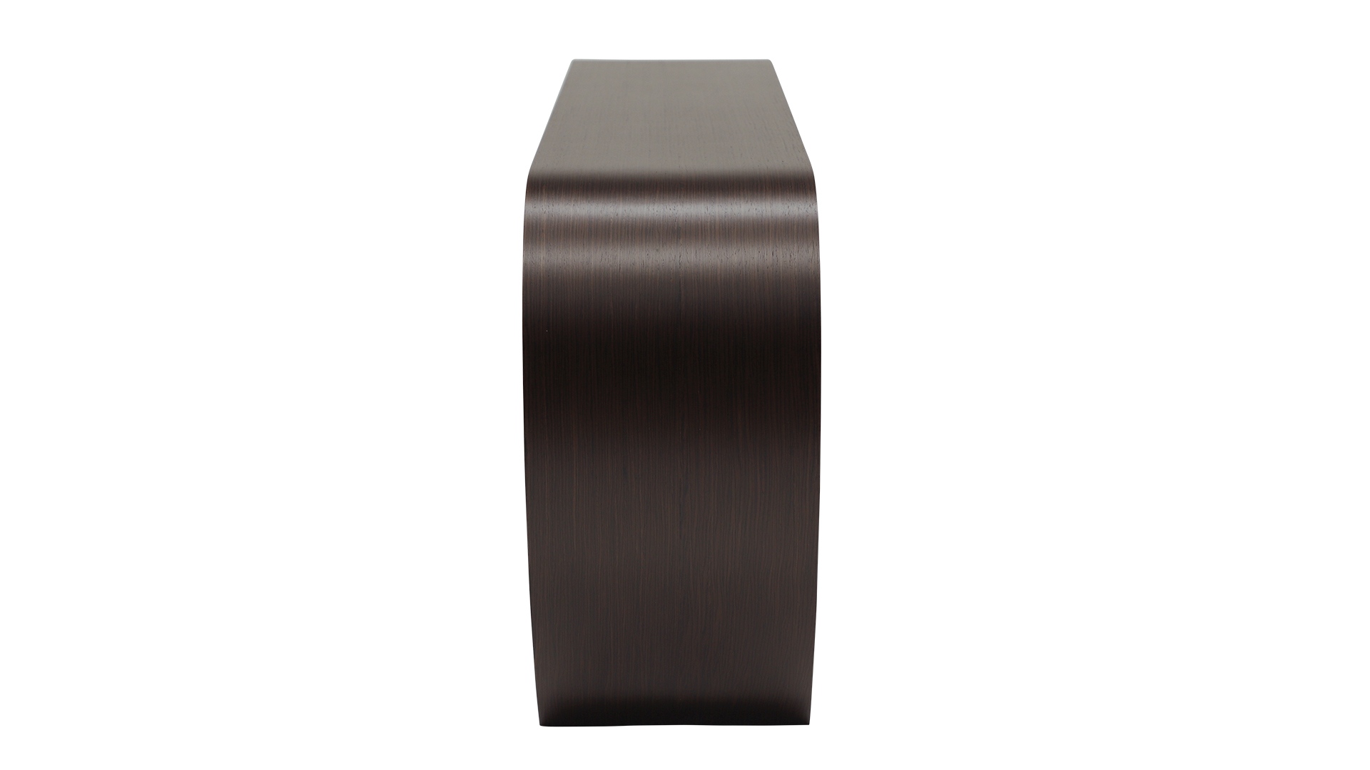 Das Sideboard Sidebow überzeugt mit seiner besonderen Form. Gefertigt wurde das Sideboard aus Echtholzfurnier. Die Farbe ist Wenge. Es ist ein Produkt der Marke Jan Kurtz und hat eine Breite von 123 cm.
