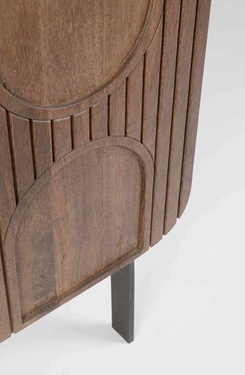 Highboard Orissa aus Mangoholz, Braun