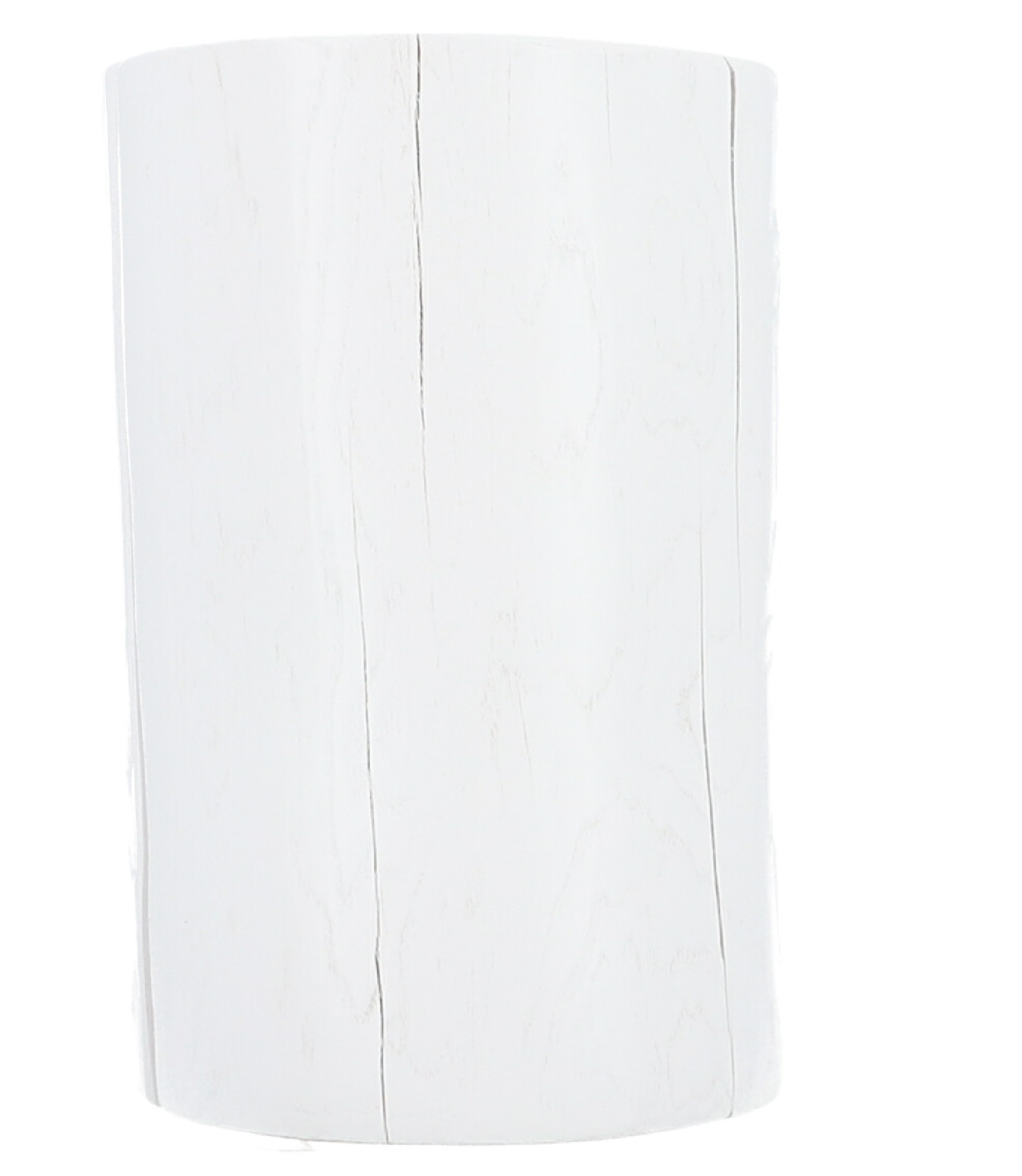 Jan Kurtz Beistelltisch Block rund Kernesche massiv weiss