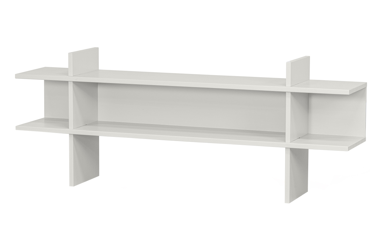 TV-Board Jana aus Kiefernholz 180 cm, Hellgrau TV-Board Jana aus Kiefernholz 180 cm, Hellgrau