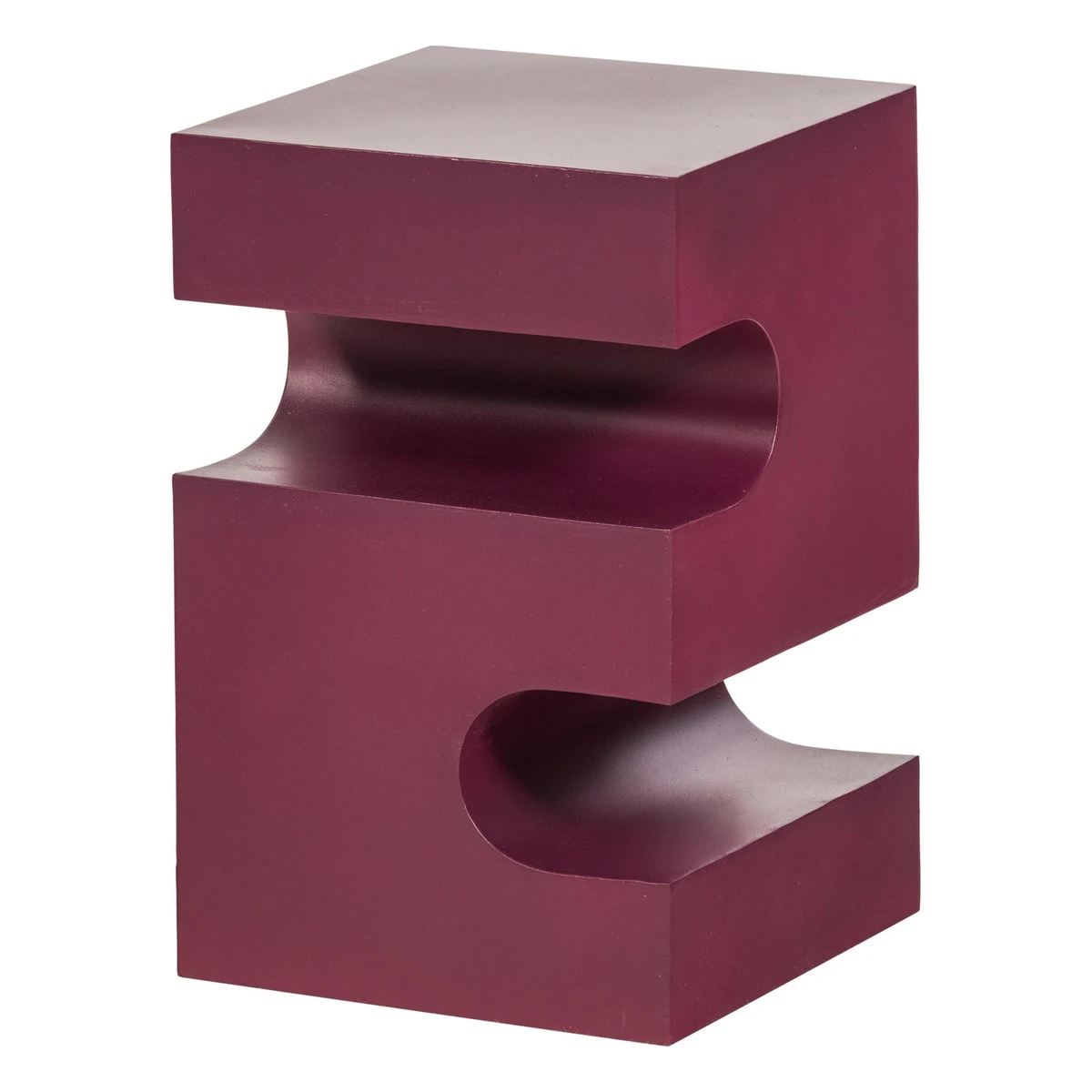 Beistelltisch Jessa - Metall Lila / Braun