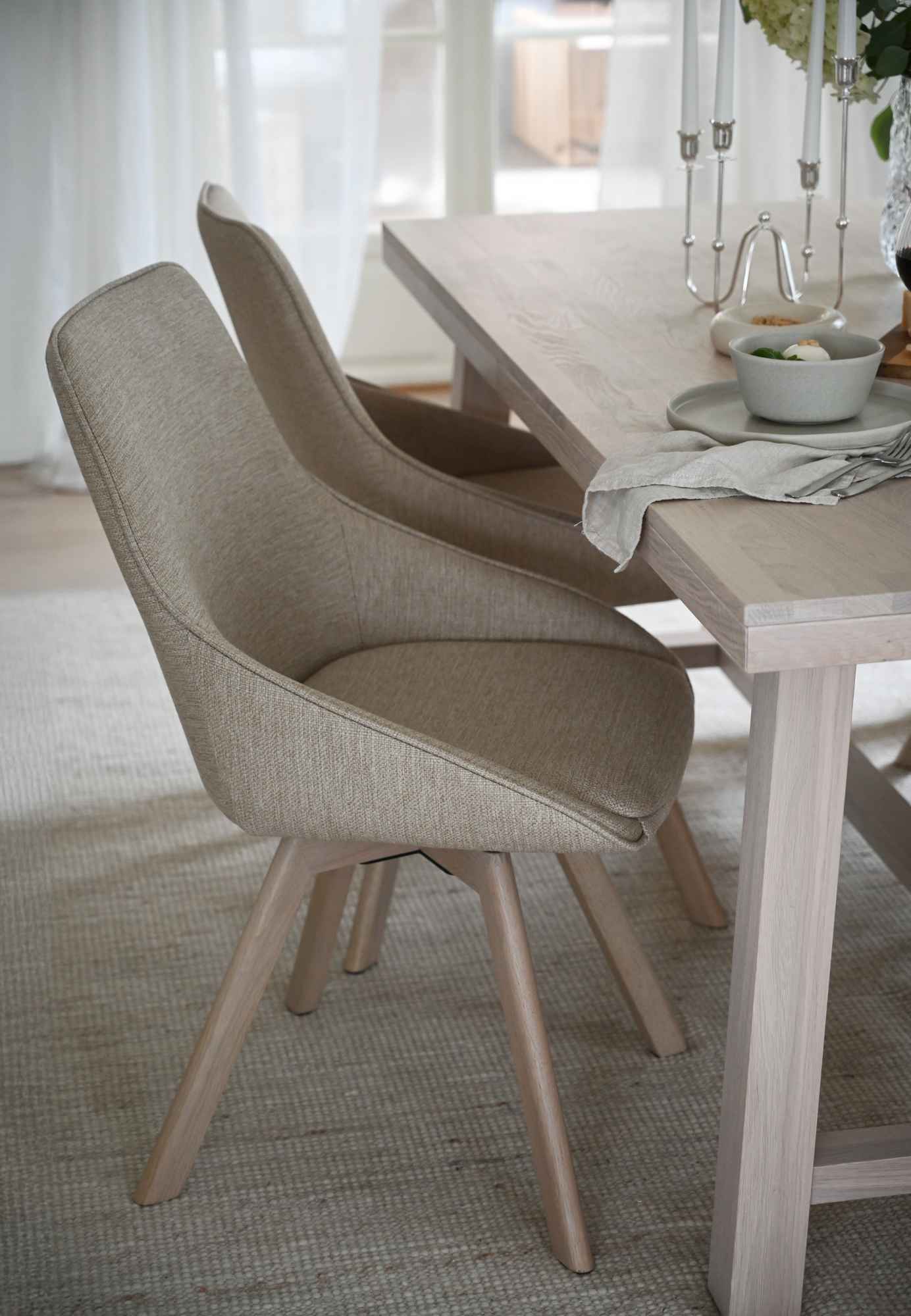 Design trifft Funktion: Esstisch Brooklyn, Classic, 170cm, Whitewash.