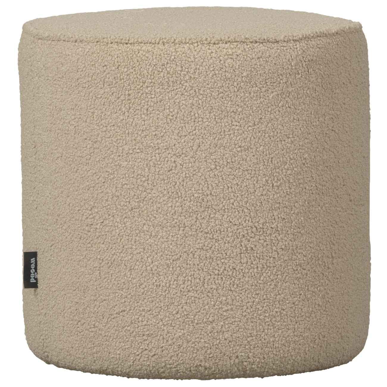 Hocker Sara aus Teddystoff Sand, Ø 46 cm Hocker Sara aus Teddystoff Sand, Ø 46 cm