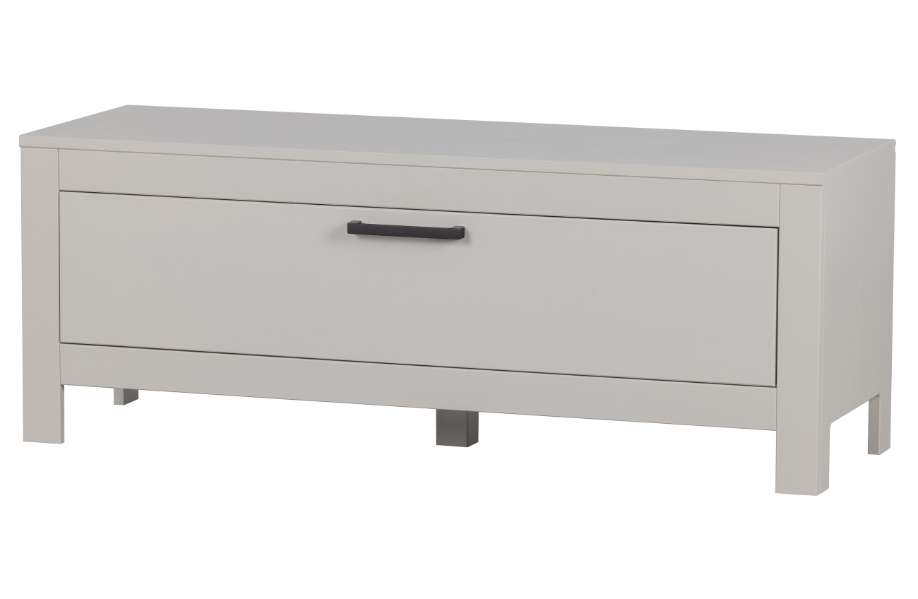 TV-Board Bonk aus Kiefernholz, Hellgrau TV-Board Bonk aus Kiefernholz, Hellgrau