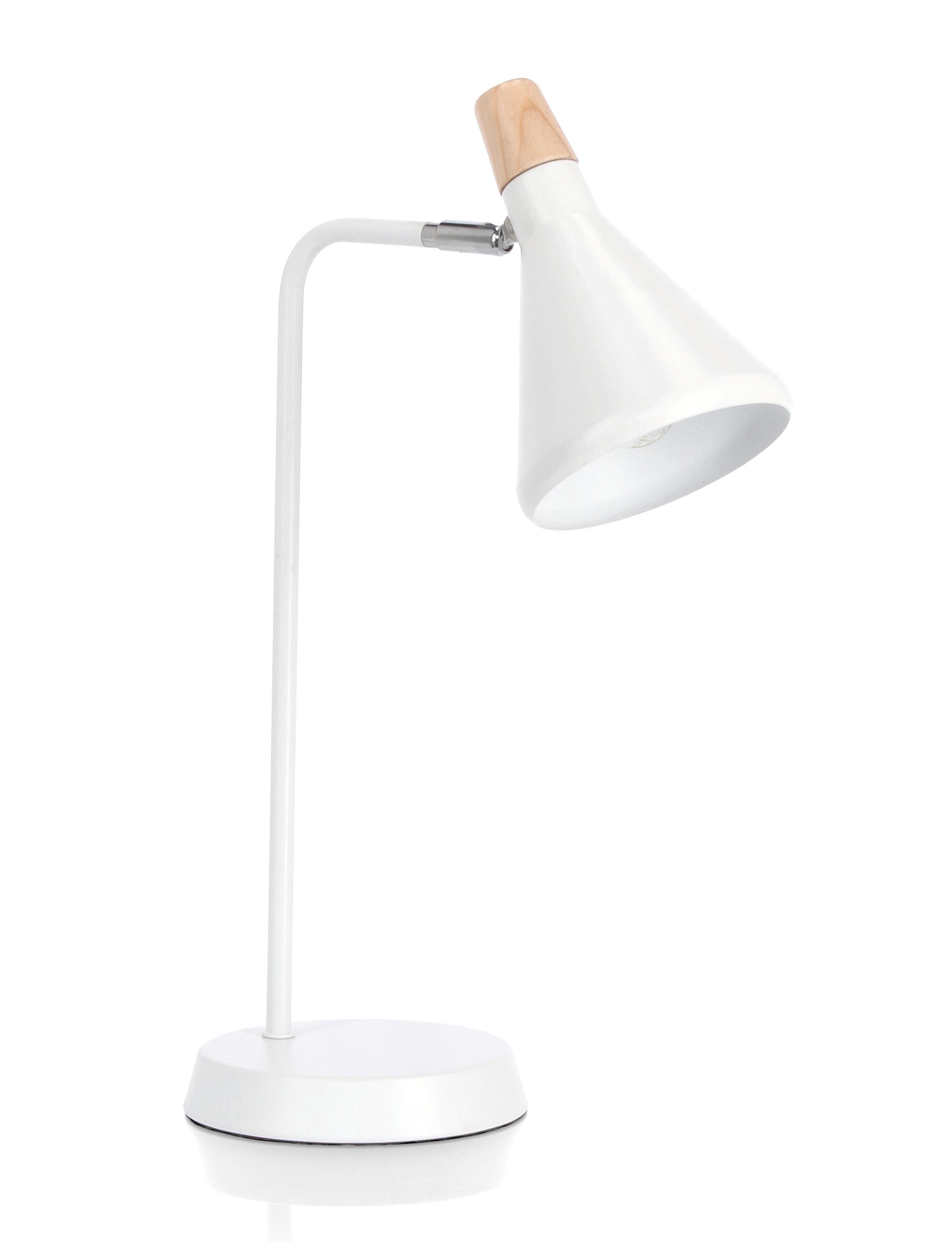 Tischleuchte Brills aus Metall, Weiß Tischleuchte Brills aus Metall, Weiß